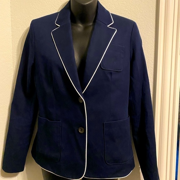 Tommy Hilfiger midnight blue, 2 button blazer, w/pockets, tailored look - Picture 1 of 13